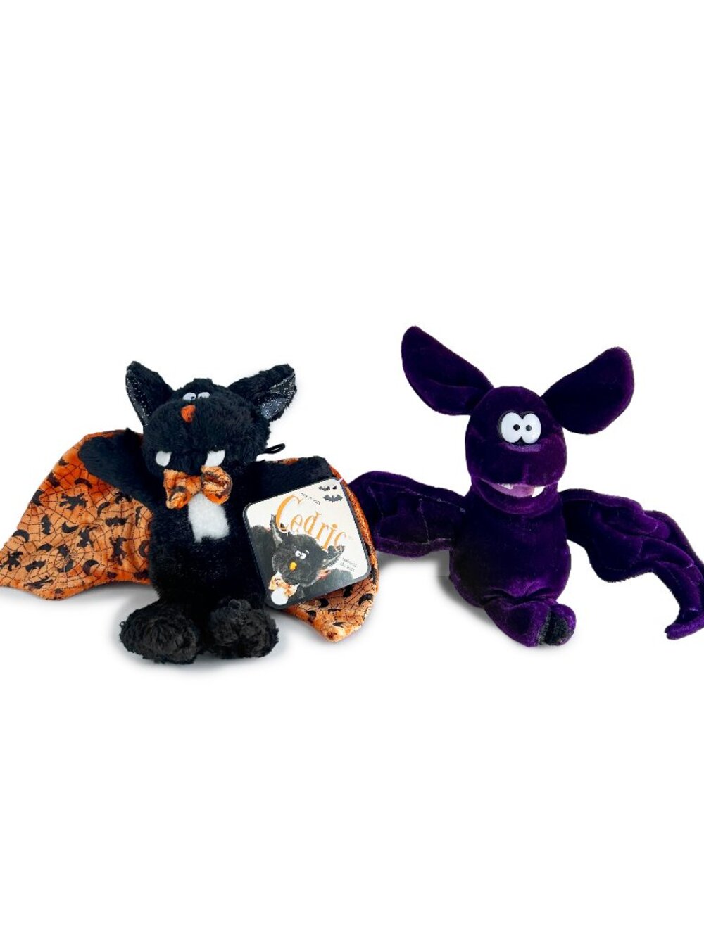 Vintage Halloween 90s Bat Plush Toys